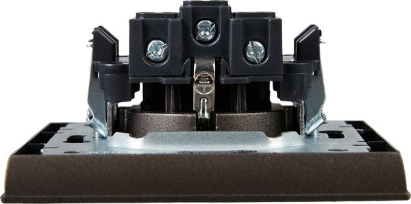 Розетка IEK Brite BR-R14-16-K45-F (темная бронза)