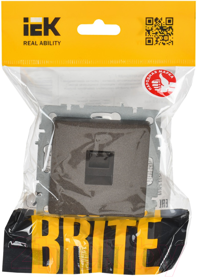 Розетка IEK Brite BR-K10-2-K45 (темная бронза) — фото 6