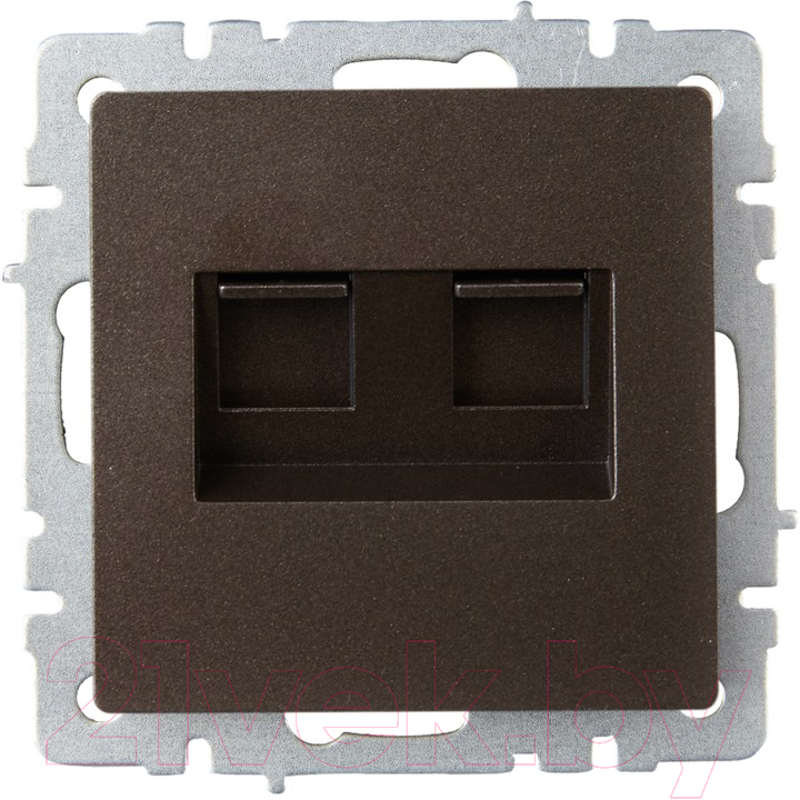 Розетка IEK Brite BR-K20-2-K45 (темная бронза) — фото 2