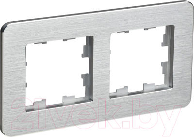 Рамка для выключателя IEK Brite BR-M22-M-21-K47 (металл/алюминий)