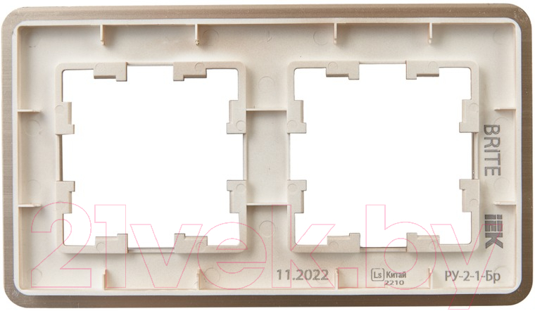 Рамка для выключателя IEK Brite BR-M22-M-21-K37