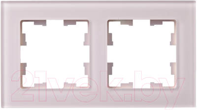 Рамка для выключателя IEK Brite BR-M22-G-31-K14 (розовый матовый)