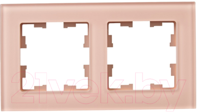 Рамка для выключателя IEK Brite BR-M22-G-31-K96 (персиковый матовый)