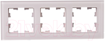 Рамка для выключателей и розеток IEK Brite BR-M32-G-31-K14 (розовый матовый)