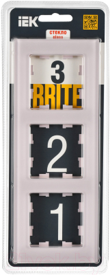 Рамка для выключателей и розеток IEK Brite BR-M32-G-31-K14 (розовый матовый)