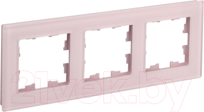 Рамка для выключателей и розеток IEK Brite BR-M32-G-31-K14 (розовый матовый)