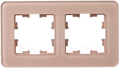 Рамка для выключателя IEK Brite BR-M22-G-41-K97 (дымчатый)
