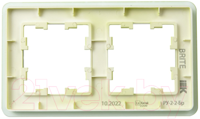 Рамка для выключателя IEK Brite BR-M22-G-41-K06 (эко грин)