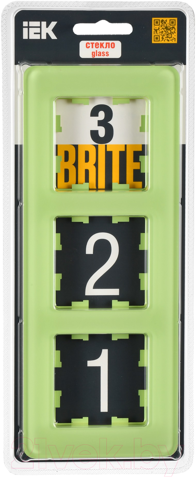 Рамка для выключателя IEK Brite BR-M32-G-41-K06