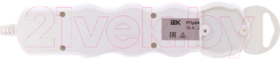 Колодка удлинителя IEK WYP10-D-KP-16-04-ZS-K01