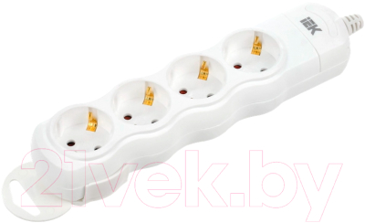 Колодка удлинителя IEK WYP10-D-KP-16-04-ZS-K01