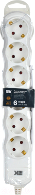 Колодка удлинителя IEK WYP10-D-KP-16-06-ZS-K01