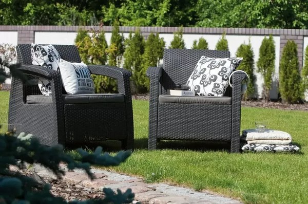 Купить Комплект кресел садовых Keter Corfu Duo / 258976 в Жодино