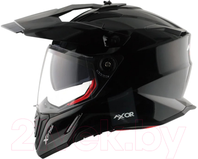 Мотошлем AXOR X-Cross Dual Visor Sc-E (L, черный)