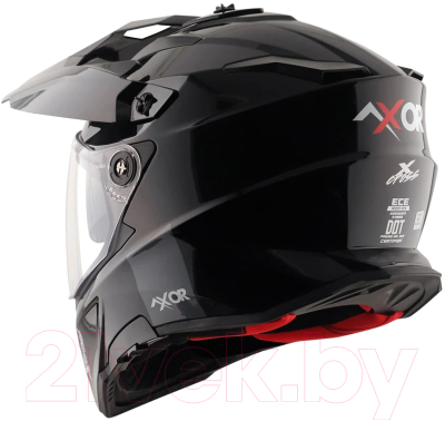 Мотошлем AXOR X-Cross Dual Visor Sc-E (L, черный)