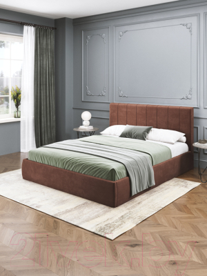 Двуспальная кровать AMI Монако 1800 (шоколадный)