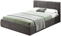 Полуторная кровать AMI Монако 1400 (темно-серый) - 
