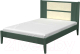 Двуспальная кровать Bravo Мебель Бетти 160x200 (оливковый) - 