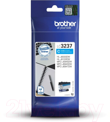 Картридж Brother LC3237C (голубой)