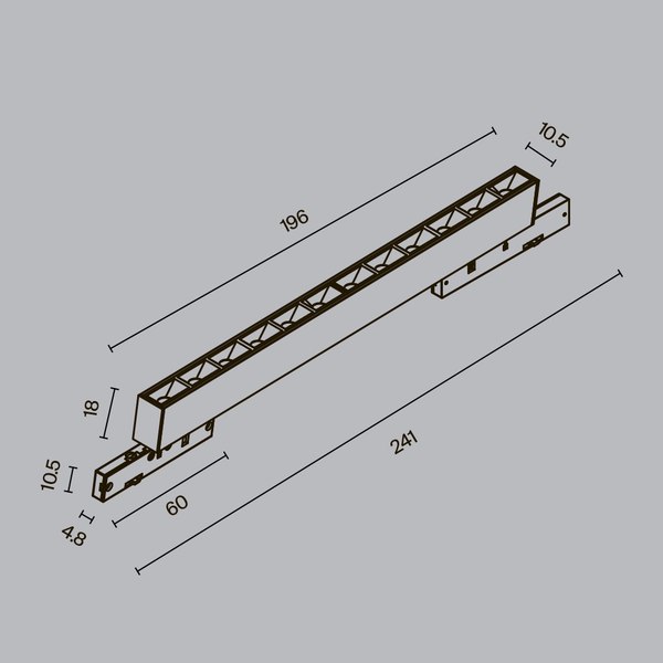 Трековый светильник Maytoni TR193-1-10W2.7K-M-B