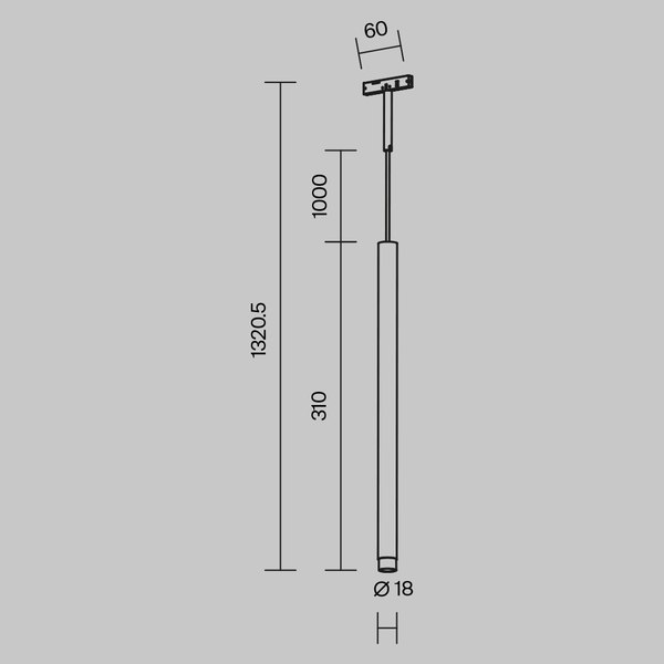 Трековый светильник Maytoni TR191-1-3W2.7K-M-BW