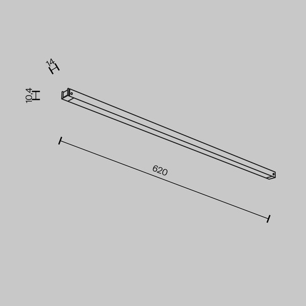 Трековый светильник Maytoni TR173-1-16WTW-B