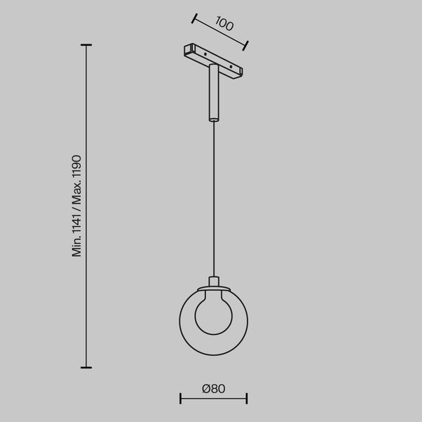 Трековый светильник Maytoni TR181PL-1-4WTW-B