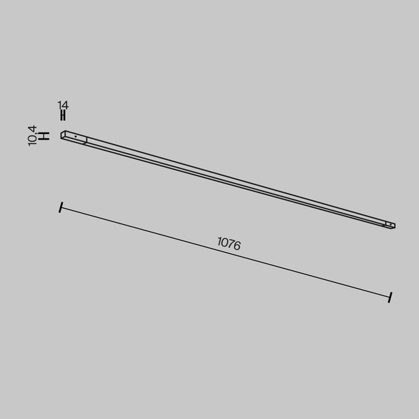 Трековый светильник Maytoni TR180-1-12WTW-B