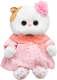 Мягкая игрушка Budi Basa Кошечка Ли-Ли Baby в пудровом платье / LB-141  - 