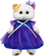 Мягкая игрушка Budi Basa Кошечка Ли-Ли в платье с блестящей сеточкой / LK24-158  - 