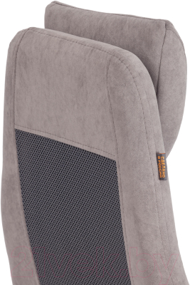 Кресло офисное Tetchair Aviator флок/ткань (серый/серый)