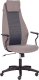Кресло офисное Tetchair Aviator флок/ткань (серый/серый) - 