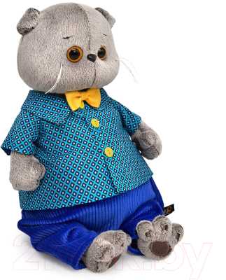Мягкая игрушка Budi Basa Басик в рубашке с ромбами и брюках / Ks19-259 