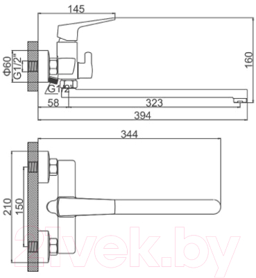 Смеситель Ledeme L2281