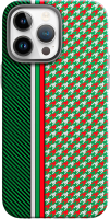 Чехол-накладка Luxo Престижные ромбы J249 для iPhone 13 Pro (зеленый/салатовый) - 