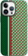 Чехол-накладка Luxo Престижные ромбы J249 для iPhone 15 Pro (зеленый/салатовый) - 