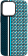 Чехол-накладка Luxo Престижные ромбы J250 для iPhone 13 (синий/голубой) - 