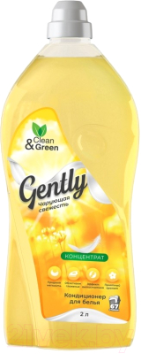 Кондиционер для белья Clean&Green Gently Концентрат Чарующая свежесть CG8279 (2л, желтый)