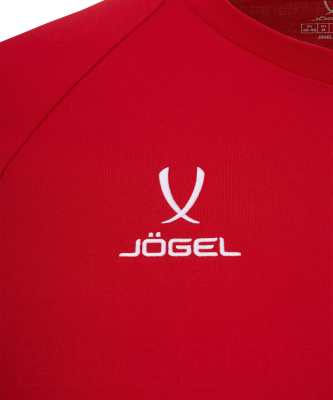 Футболка игровая футбольная Jogel Camp 2 CVC Training Tee (S, красный)