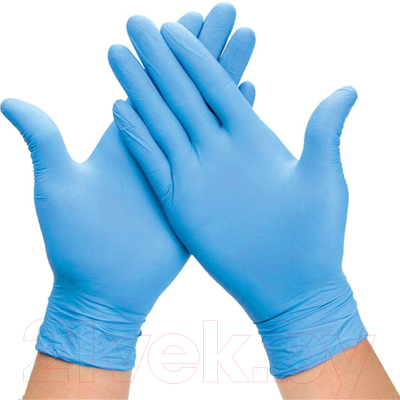 Перчатки одноразовые Эрдеком Нитриловые 651254 (XL, голубой)