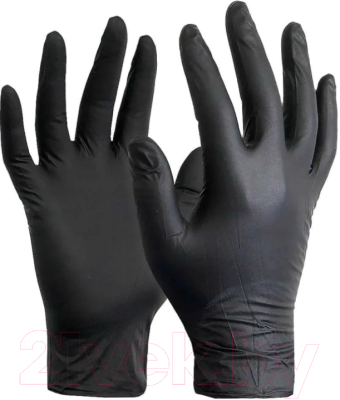 Перчатки одноразовые Эрдеком Нитриловые 651256 (L, черный)