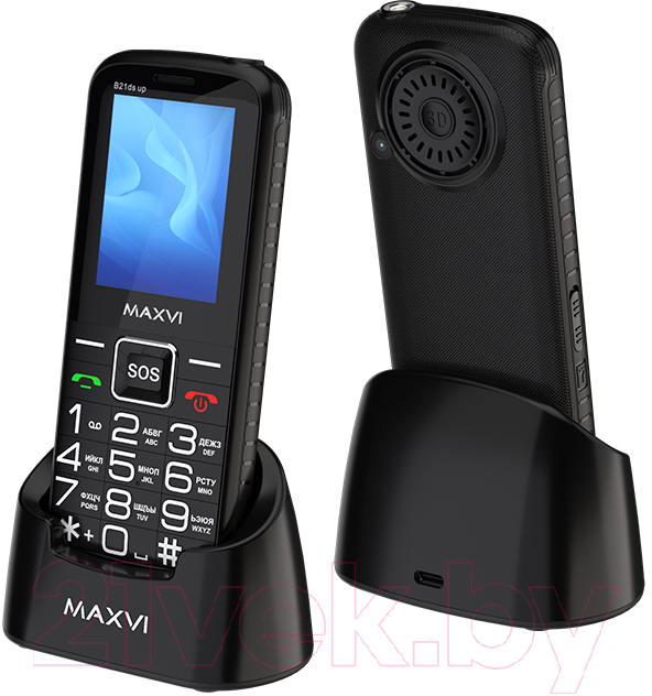 Мобильный телефон Maxvi B 21ds up (черный)