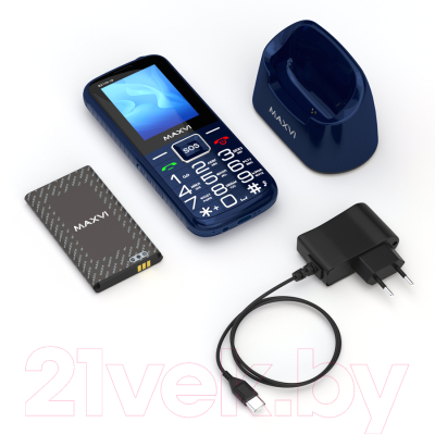 Изображение товара Мобильный телефон Maxvi B 21ds up (синий)