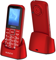 Мобильный телефон Maxvi B 21ds up (красный) - 