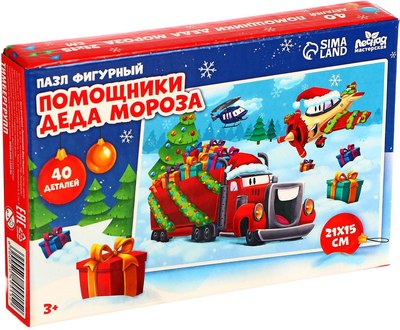 Пазл Лесная мастерская Новый год! Помощники Деда Мороза / 9924968 - 