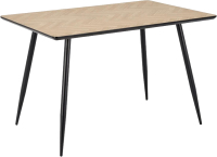Обеденный стол Halmar Berto (натуральный/черный) - 