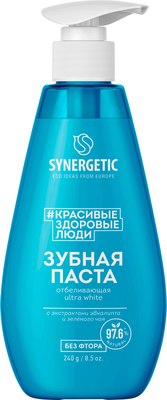 Зубная паста Synergetic Ultra White отбеливающая (240г)