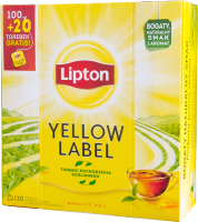 Чай пакетированный Lipton Yellow Label черный (120пак) - 