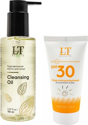 

Набор косметики для лица, Крем солнцезащитный SPF30 + Гидрофильное масло LT-SUN2