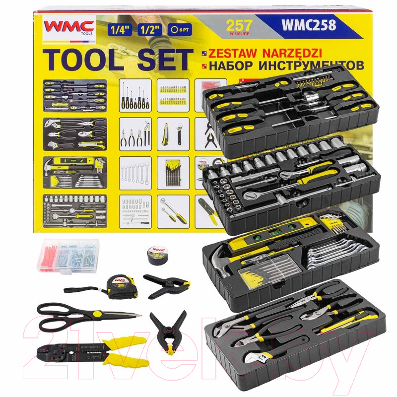 Универсальный набор инструментов WMC Tools WMC-WMC258 — фото 2